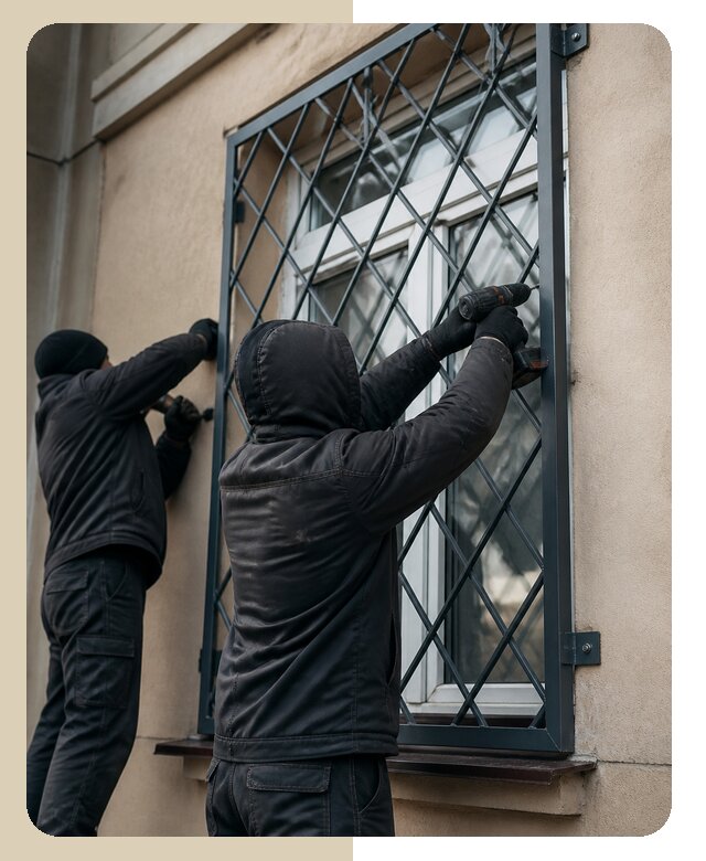 Установка антивандальных решеток на окна в Артёме